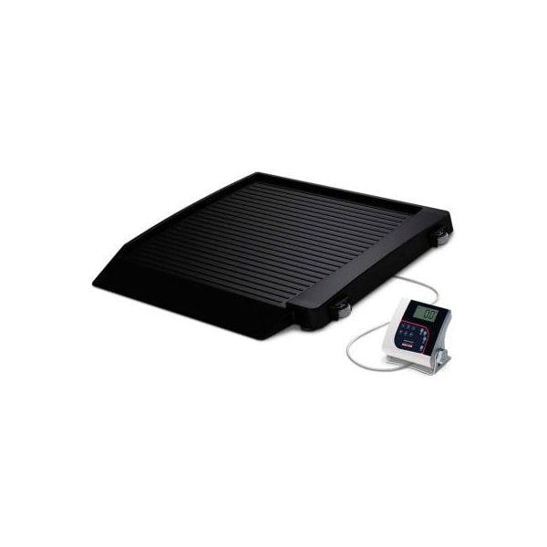 Rice Lake Weighing Systems Rice Lake 350-10-7BLE Single-Ramp Wheelchair Platform Scale with Bluetooth BLE 4.0, 1000 lb x 0.2 lb 194738 - main